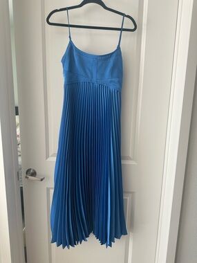 House of Harlow 1960 Sky Blue Dress with Smocked Waistband